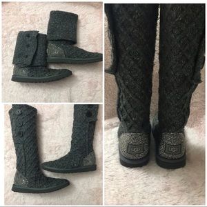 Custom Blinged Ugg Lattice Cardy II Boot
